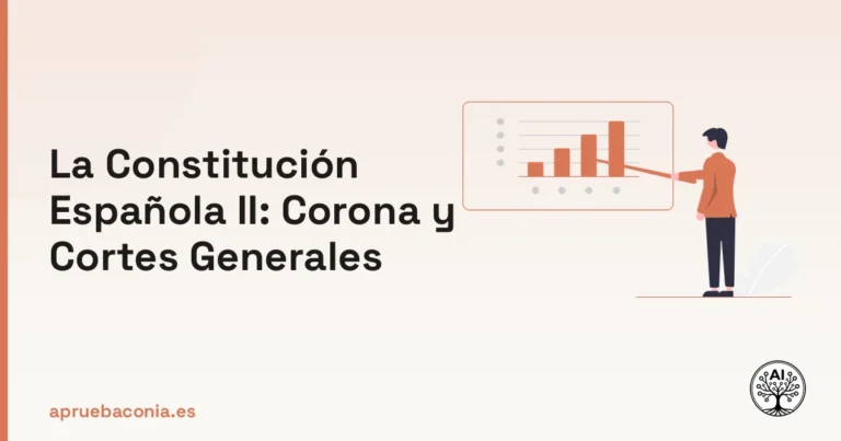 Ilustración de planificación estratégica sobre la Constitución Española (II): de la Corona. De las Cortes Generales.