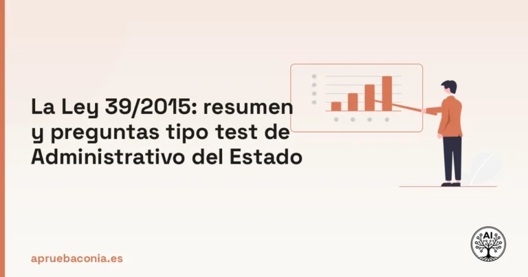 Ilustración de un plan de estudio estratégico para dominar la Ley 39/2015 en oposiciones del Estado.
