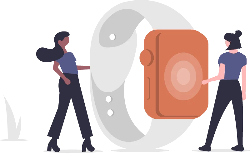 Ilustración de un reloj y una solicitud para la sección de dudas sobre oposiciones plazo octubre.