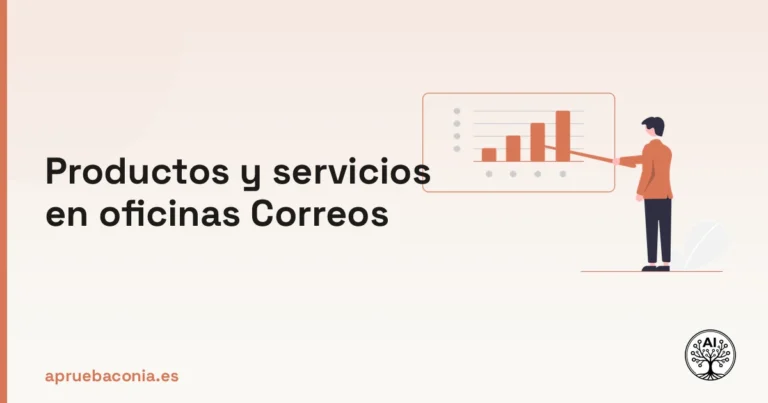 Ilustración de plan de negocio para dominar los productos y servicios: en oficinas de Correos.