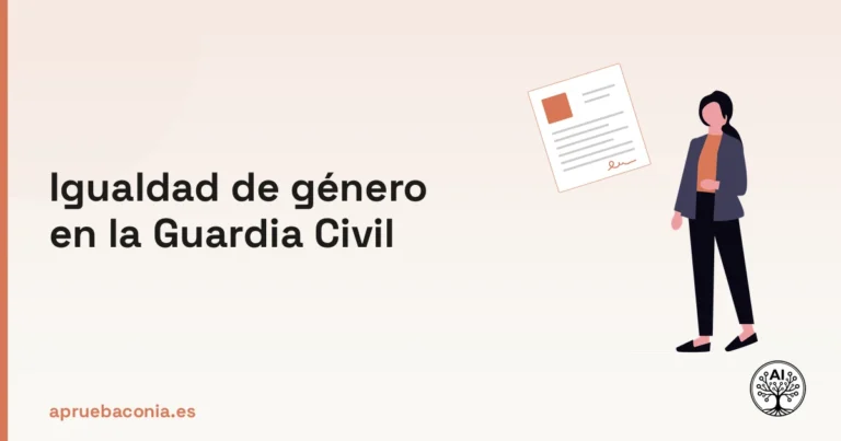 Ilustración de asesoría legal sobre el temario igualdad efectiva mujeres y hombres para la Guardia Civil.