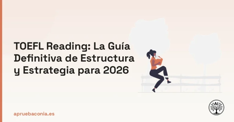 Portada ilustrada del artículo sobre toefl reading