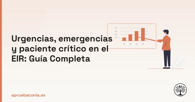 Ilustración de una estrategia organizada para dominar urgencias, emergencias y paciente crítico en el examen EIR.
