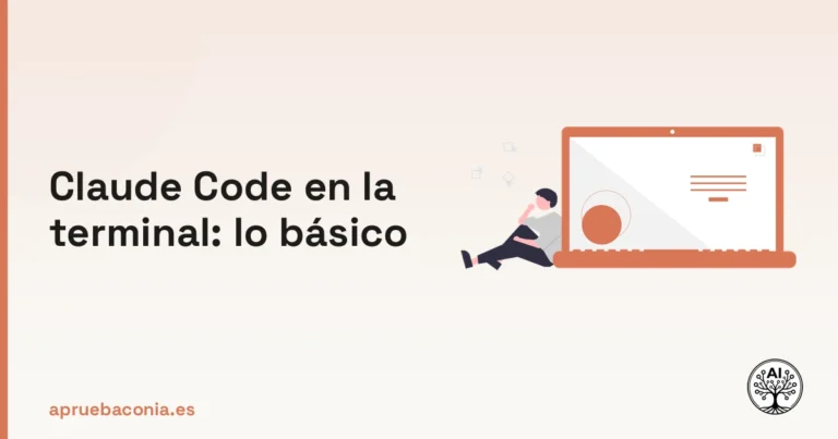Ilustración de un programador analizando lógica para aprender Claude Code básico en la terminal.