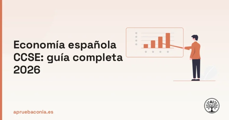 Portada ilustrada del artículo sobre economía española CCSE
