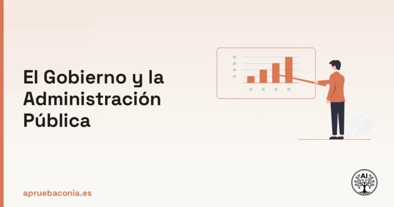 Ilustración de un plan estratégico para entender el Gobierno y la Administración Pública en oposiciones.