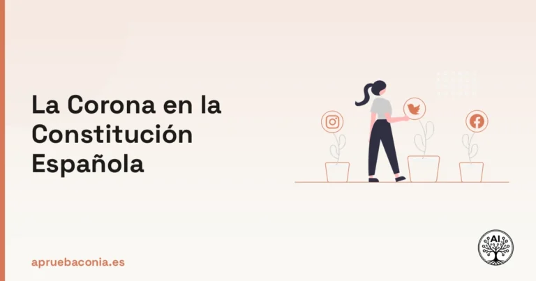 Portada ilustrada del artículo sobre el Título II de la Corona Española