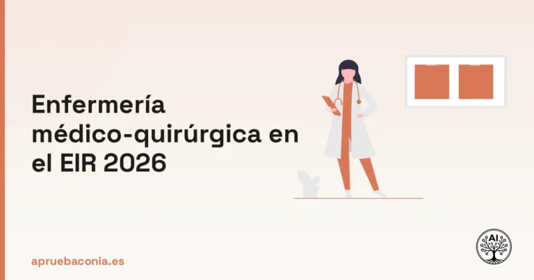 Ilustración de investigación médica para dominar la enfermería médico-quirúrgica en el examen EIR 2026.