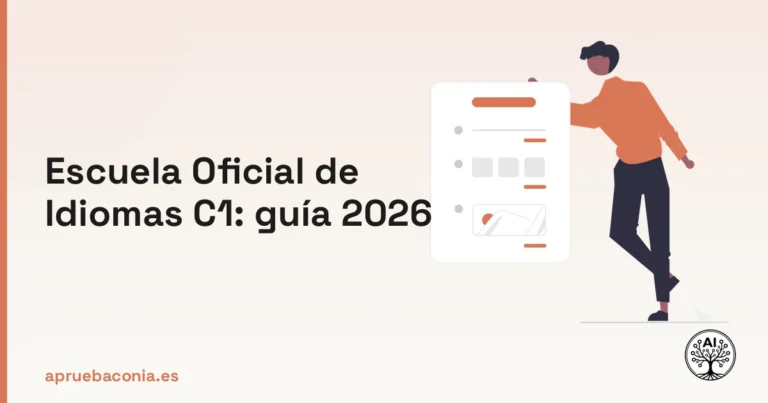 Portada ilustrada del artículo sobre escuela oficial de idiomas c1