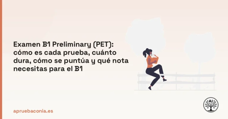 Ilustración de una persona leyendo para preparar el examen B1 Preliminary y conocer su estructura.