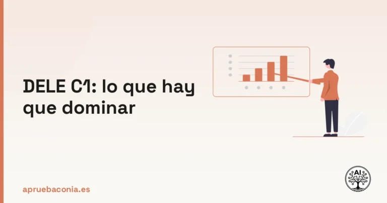 Ilustración de un plan de negocios para representar la estrategia necesaria en el examen dele c1.