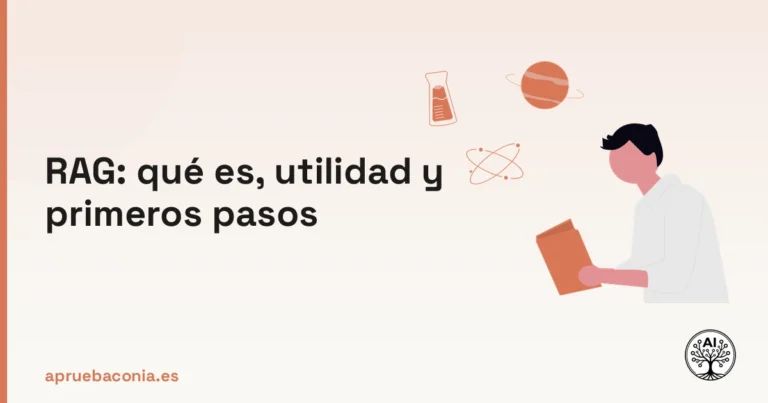 Ilustración de una persona estudiando ciencia para explicar qué es RAG y su utilidad en el aprendizaje.