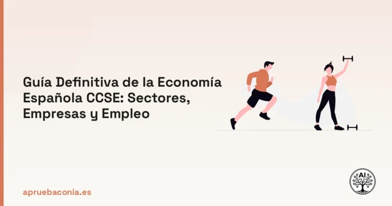 Ilustración de atletas entrenando como metáfora de preparación sobre los sectores de la economía española CCSE.