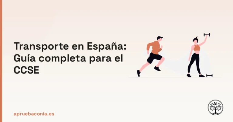 Portada ilustrada del artículo sobre transporte en España