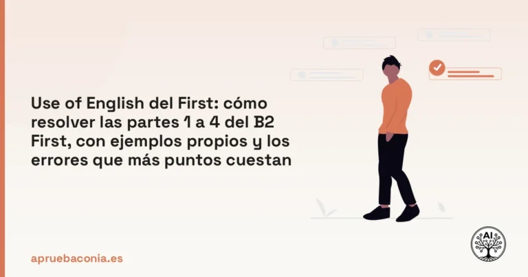 Portada ilustrada del artículo sobre use of english del first